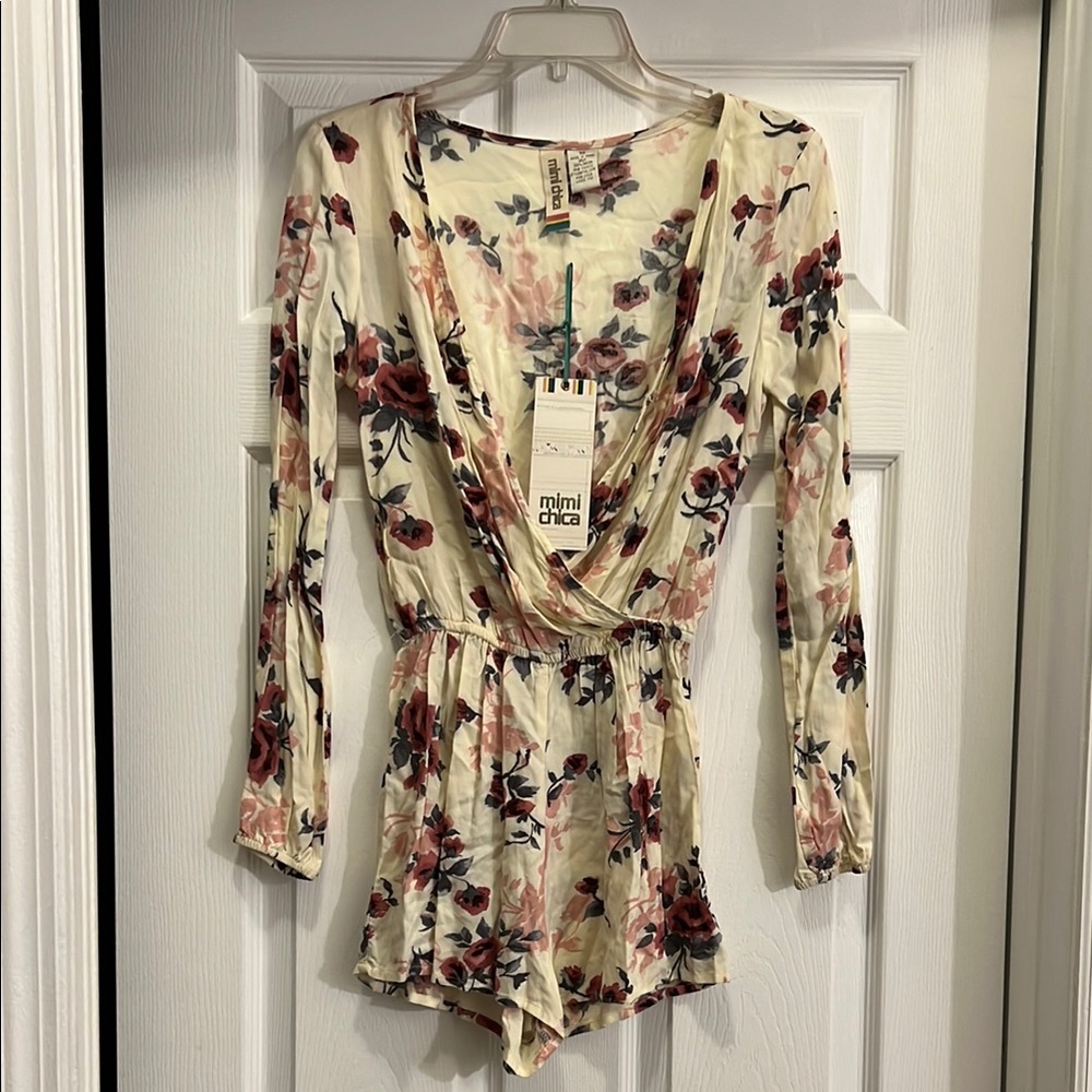 Floral Long Sleeve Romper
